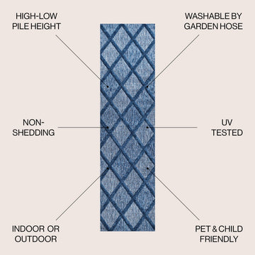 Salines Diamond Trellis Indoor/outdoor Area Rug
